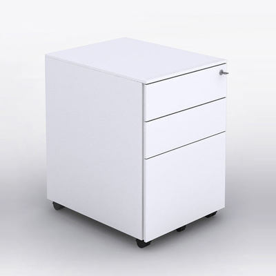 Scratch Resistant  Mobile Box File Drawer Pedestal 3 Drawer Width 390mm
