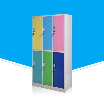 Lateral Steel 6 Door D450mm Metal Locker Cupboard For Swimming Pool