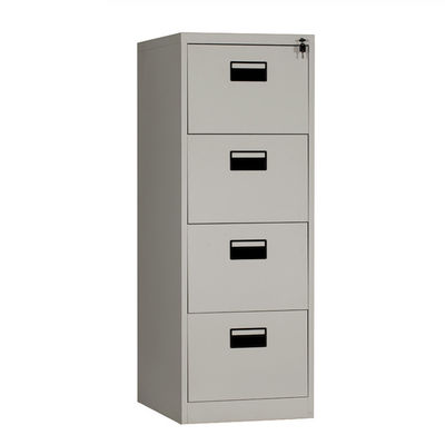 SPCC 4 Drawer Vertical Steel Filing Cabinets Width 452MM
