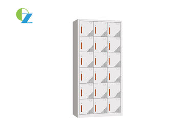 Multiple Steel Office Lockers Cabinet Customized Color 18 Door
