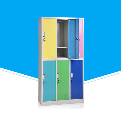 Lateral Steel 6 Door D450mm Metal Locker Cupboard For Swimming Pool