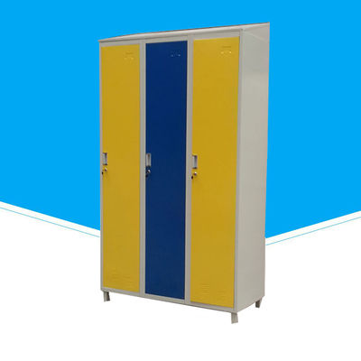 3 Door Thick 0.5mm Locker Room Cabinets For School Students