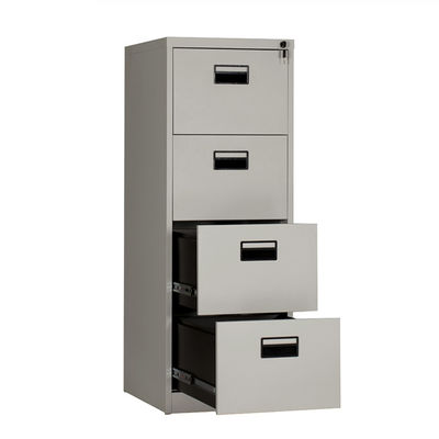 SPCC 4 Drawer Vertical Steel Filing Cabinets Width 452MM