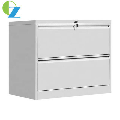 Wide Office Lateral File Cabinets Steel Storage File Cabinets 2 Drawer Metal Lockable