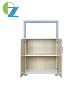 Powder Coating Slim Metal Storage Cabinet 1 Tier With Swing Door