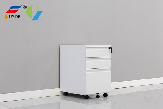 Office Pedestal Movable Drawer Cabinet Metal Filing Cabinet With 3 Drawers