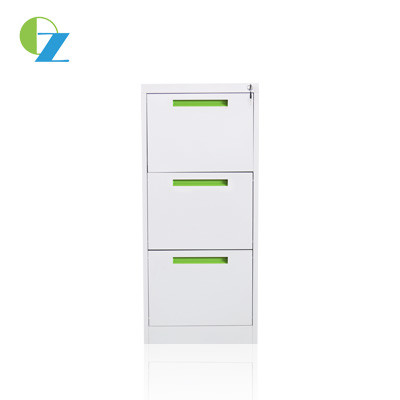 Office 3 Drawer Steel Filing Cabinet Metal Storage Cabinet Cupboard